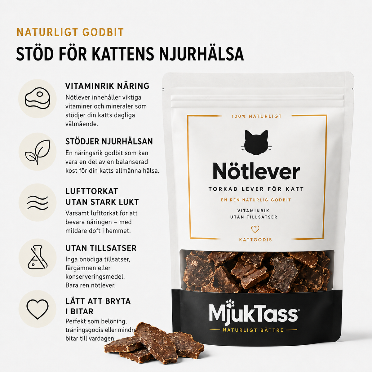 Lever snacks för katter